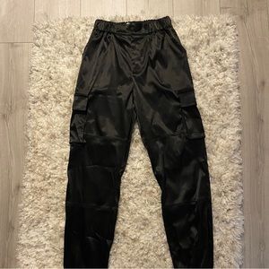 Tic Toc Satin Cargo Pants